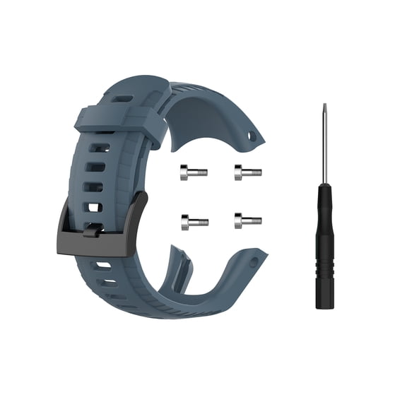 Replacement Watch Strap for Suunto 5, Water-Resistant Silicone Band for Men and Women