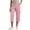 Pink, variant on Capri Cargo Pants with Multi Pockets Womens Elastic Waist Casual Hiking Straight Leg Capris Sweatpants (XL, Khaki)