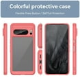 thumbnail image 3 of Allytech for Google Pixel 7 Pro Clear Case, Hybrid Rugged Anti-Yellow Shockproof Hard Shell Back Cover Phone Case for Google Pixel 7 Pro, Red, 3 of 9