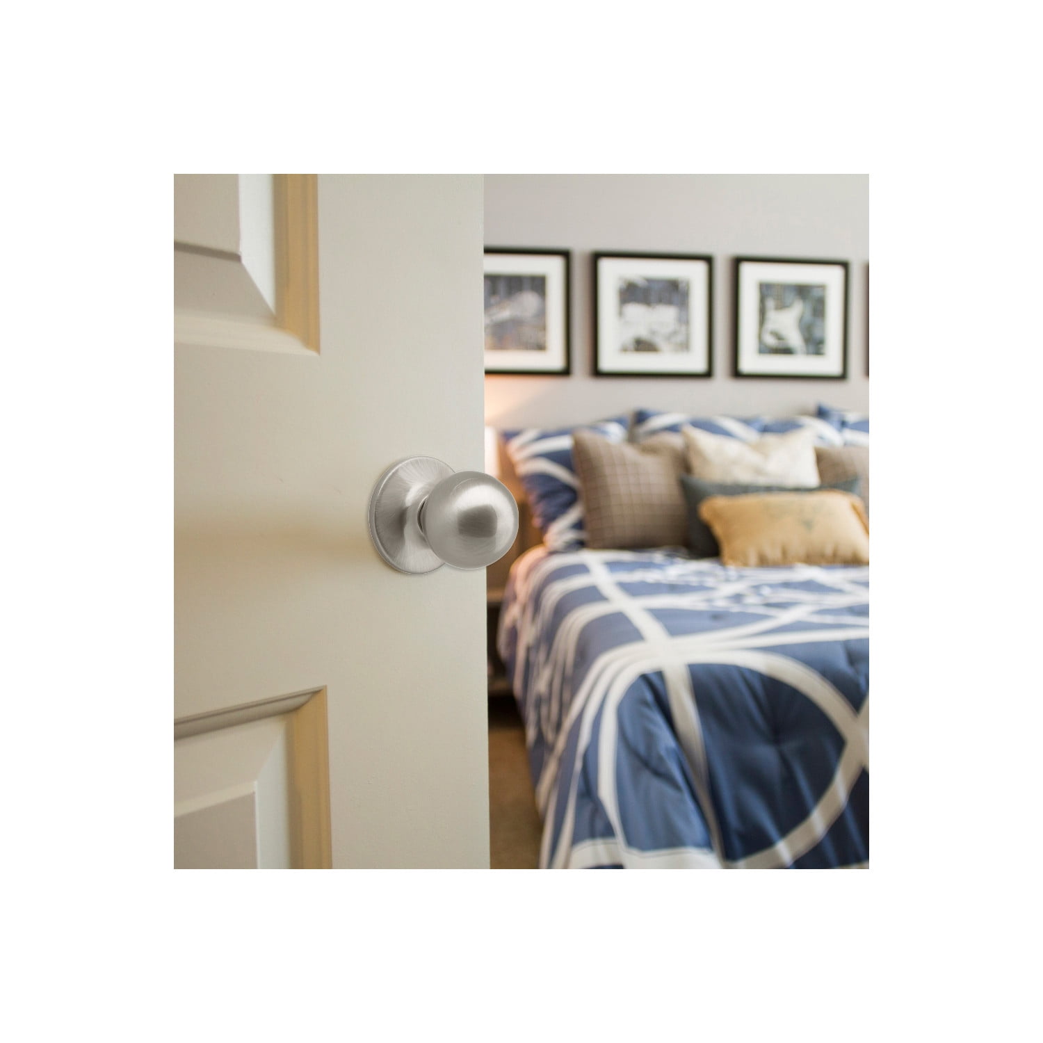 Design House Ball Passage 2-Way Latch Hall and Closet Door Knob