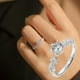 thumbnail image 4 of Anillos para mujer, regalos para mujer, anillos con incrustaciones de corazones y flechas, circonitas, estrellas, sueños, románticos, para San Valentín, propuesta de matrimonio, anillo de moda., 4 of 5