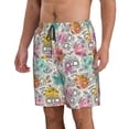 thumbnail image 2 of Fuzoiu Skull and Flowers Print Men's Beach Shorts,Men's Swim Trunks,Quick Dry Board Shorts with Pockets,Men's Bathing Suits for Surfing, Running, and Casual Wear-XX-Large, 2 of 6