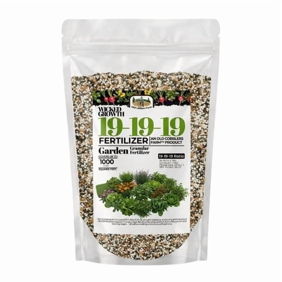 Old Cobblers Farm™ Fertilizer 19-19-19 for Food Plots - Balanced Nutrition for Lush Growth - Fertilizer (5 lbs)