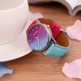 thumbnail image 4 of Reloj de estudiante de cuarzo con correa de reloj de color caramelo informal para mujer (rosa roja + azul) Tmvgtek Para estrenar, 4 of 6