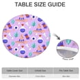 thumbnail image 6 of Halloween Elasticized Round Tablecloth - 44 Inch Stretch Table Cover for Dining Kitchen Party, Wrinkle Resistant Fabric, 6 of 6