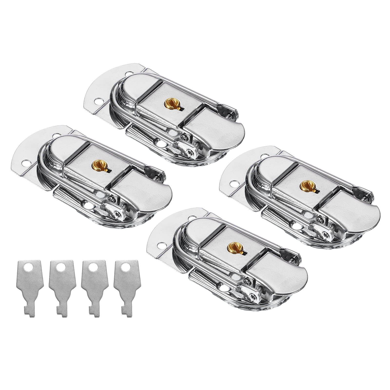 Butterfly Latch Stainless Steel Padlockable Twist Latch Keeper Toggle Clamp Catch Case Box Chest Lock Hasps Black - View #9