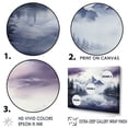 thumbnail image 3 of Designart "Snow-Covered Mountain Peak III" Landscape Mountains Floater Framed Canvas Art Print, 3 of 5