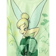 thumbnail image 4 of Disney Tinker Bell Girls Graphic Shirt and Flare Pants Easter Green Spring Fall Outfit Set Kids 3-4T, 4 of 9