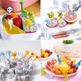 thumbnail image 5 of Food Fruit Fork Picks for Kids Cute Animals Bento Box Decor ForksCake Little Forks Dessert Forks, 5 of 5