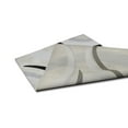 thumbnail image 6 of Allstar 8x10 Contemporary Accent Rug in Off White with Gainsboro Grey Abstract Crescent Shape design (7' 5" x 9' 8"), 6 of 9
