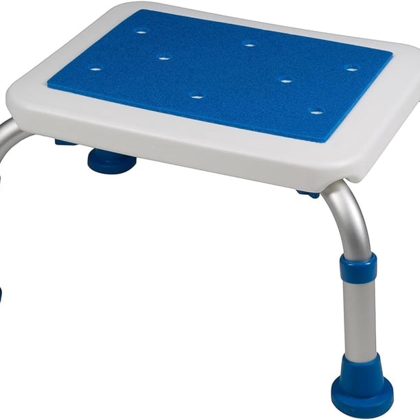 Banco para Baño Ajustable 3 Niveles de Altura | Silla para Baño Antideslizante para Adulto Mayor | Seguridad y Confort para Ducha | Silla con Drenaje y Estabilidad