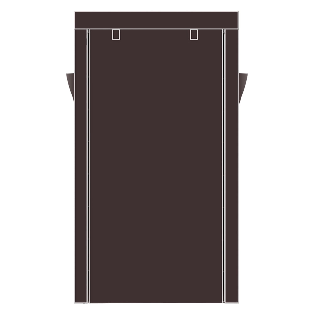 Kepooman 10 Tiers Shoe Rack Organizer with Dustproof Cover - Dark Brown