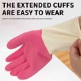 thumbnail image 6 of L Size Thickened Rubber Cleaning Gloves 1 Pair - 11.8x3.7in Reusable Dishwashing Gloves for Kitchen Household, Oil Resistant Waterproof ( Random colors ), 6 of 7