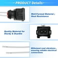 thumbnail image 4 of Unique Bargains 8Pcs Conector de Inyector de Combustible Wiring Harness para Ford E-150 Conector Plug Pigtail con Bloque de Terminal para Reemplazar 280150556/280150909/280150939, 4 of 7