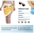thumbnail image 7 of Kll Honey Bee Print Women'S Sarong Coverups Short Bathing Suit Wrap Skirt Beach Wrap Swimsuit Cover Ups, 7 of 7