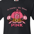 thumbnail image 4 of Inktastic In October We Wear Pink with Ribbon and Pink Pumpkins Youth T-Shirt, 4 of 5