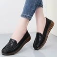 thumbnail image 4 of Eltusu Women Loafer Flat Shoes, Round Toe No Slip Breathable Soft Dress Shoes Black Size 8.5, 4 of 8