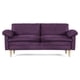 thumbnail image 2 of Sofá Cama Makora Milo Morado Velvet con Memory Foam y Respaldo Reclinable, 2 of 8