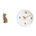thumbnail image 1 of Figura de escritorio,Estatua de gato,linda decoración para estante o escritorio,Reloj de pared,Reloj de pared decorativo,moderno y elegante,Reloj de pared redondo silencioso,sin tictac,ideal, 1 of 8