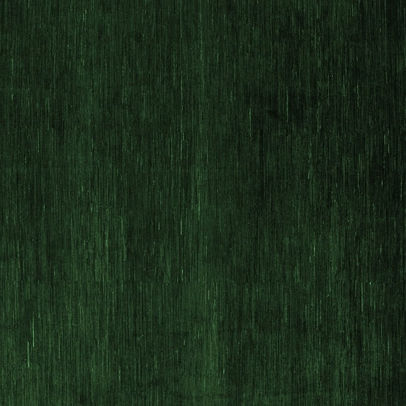 Ahgly Company Indoor Square Abstract Emerald Green Modern Area Rugs, 7' Square