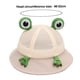 thumbnail image 2 of Sombrero de malla transpirable para niños con circunferencia de la cabeza de 48-52cm, sombrero para el sol, sombrero de pescador con protección solar para bebé de rana de dibujos animados de verano, 2 of 5