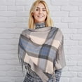 thumbnail image 6 of Women's Long Plaid Blanket Scarf Chunky Oversized Winter Fall Warm Scarf Big Tartan Scarves Wrap Shawl Ladies Gifts, 6 of 12