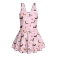 thumbnail image 4 of Tutolipy Dachshund Pattern Soft Elastic Bathing Suit, One Piece Cute Girls One Piece Swimsuit with Skirt for Summer Vacation Size 12-13 Years, 4 of 8