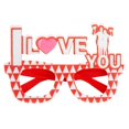 thumbnail image 2 of Eoperou Creative Solid Construction No Lens Couple Glasses I Love You Letter Decor Valentine Glasses Photo Props, 2 of 8