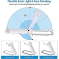 thumbnail image 3 of Luz de lectura, ámbar y blanco cálido, luz de lectura con clip, luz de lectura LED recargable por USB, 3 niveles de brillo ajustables, 1 unidad, 3 of 5