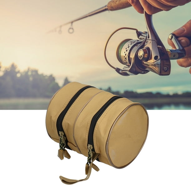 Estink Round Fishing Reel Bag Fishing Tackle Bag Round Fishing Reel Protective Case Fishing Reel Protective Case Round Fishing Reel Storage Bag Double