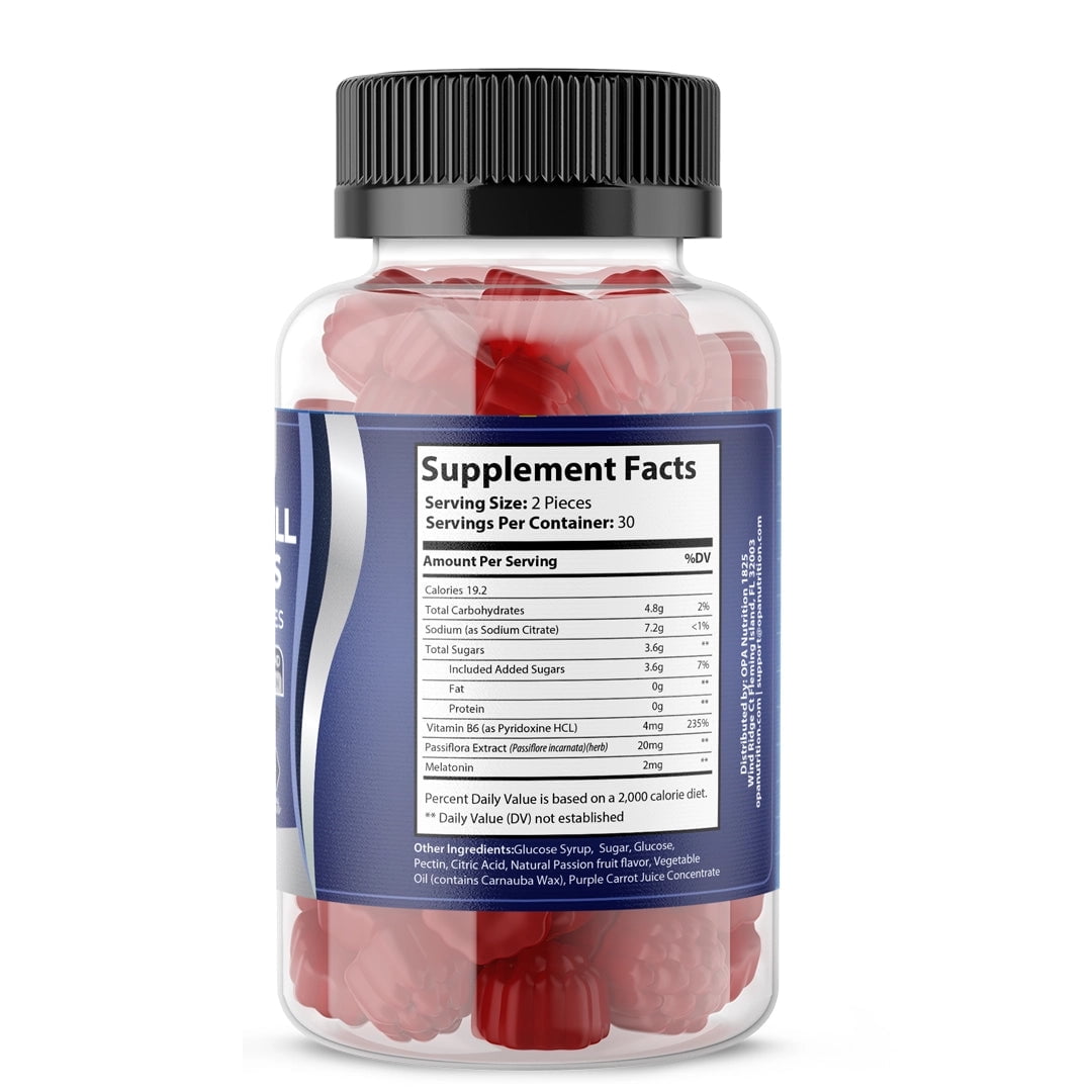 OPA Sleep Well Melatonin Passiflora Gummies – 60ct