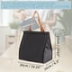 thumbnail image 2 of Bolsa de almuerzo Unique Bargains con cintas mágicas, bolsa de almuerzo reutilizable e insulated, contenedor de almuerzo a prueba de fugas, negro, 2 of 6
