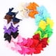 thumbnail image 3 of 20 piezas pinza para el pelo con lazo para niñas, pinzas de cocodrilo para niños, accesorios para el cabello de fiesta (color aleatorio), 3 of 5