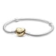 thumbnail image 1 of Brazalete Snake cierre corazón dorado 17 cm, 1 of 2