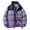 Purple, variant on OJinShaWanO Long Coat Men Black Men's Winter Color Blocked Jacket and Thick Warm Bread Suit
