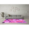 thumbnail image 3 of Ahgly Company Indoor Rectangle Patchwork Pink Transitional Area Rugs, 4' x 6', 3 of 4
