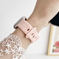 thumbnail image 2 of Compatible for Apple Watch Band 49mm 45mm 44mm 42mm, Mermaid Engraved Pattern iWatch Strap Soft Silicone Sport Wristband Replacement Band for iWatch Ultra 2/1 Series 9 8 7 6 5 4 SE 3 2 1, Pink, 2 of 6