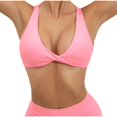 thumbnail image 2 of Women Bras Printing Gathered Together Large Size Daily Bra Underwear No Rims Wireless Bras for Women WatermelonRed S, 2 of 3