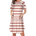 thumbnail image 1 of Robe pour Femmes Pyjamas pour Femmes Fermeture Éclair Latérale Allaitement Maternité Imprimé Manches Courtes Col Rond Robe pour Femmes Enceintes Pyjamas Décontractés Robe Décontractée pour Femmes Pantalons de Robe pour Femmes, 1 of 2