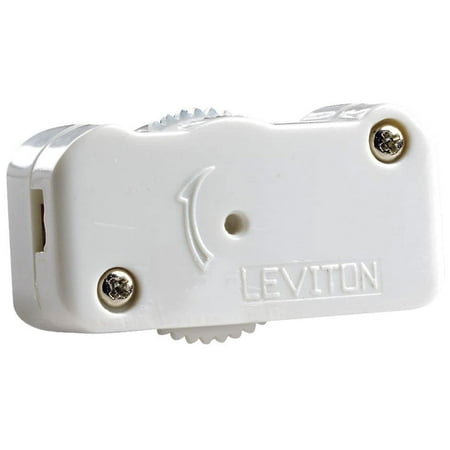 Cord Dimmer - LEVITON MFG CO 200W White Cord Dimmer L02-01420-00W