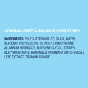 Biore Deep Cleansing Pore Strips, Original, Blackhead Remover Strips for Skin Care, Oil Free, 8 Ct