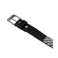 thumbnail image 2 of Armor Leather Belt [Black and Silver], 2 of 3