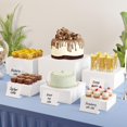 thumbnail image 2 of Neatsure 6PSC Buffet Risers, Food Risers for Buffet Table, Display Stand for Catering Dessert Collectibles Jewelry Figures Show, White Acrylic Cube Boxes, 1 Set (6", 7", 8", 9", 10", 12"), 2 of 6