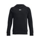 thumbnail image 1 of Sudadera con capucha Under Armour Rival de forro polar para niños, color negro y blanco, talla L, 1 of 1