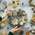 thumbnail image 4 of 98.4 Feet Christmas Tree Beads Garland Decoration, NOGIS Artificial Plastic Reflective Pearls Strands String Chain Beaded Roll (Silver), 4 of 7