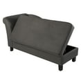 Southern Enterprises Aberdene Storage Chaise Lounge, Gray