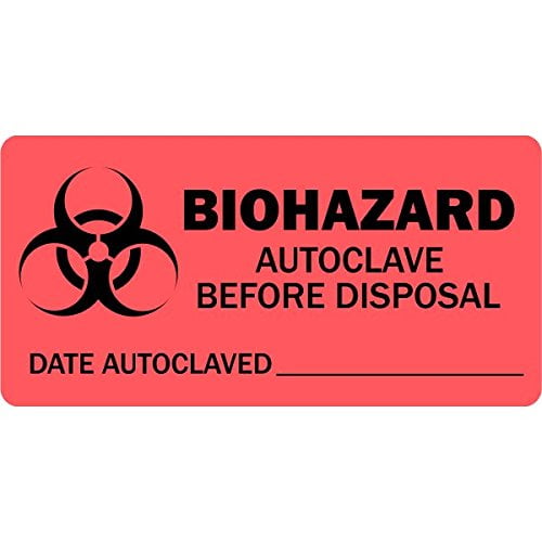 Biohazard Autoclave Before Disposal Medical Labels LVMBH5, Label