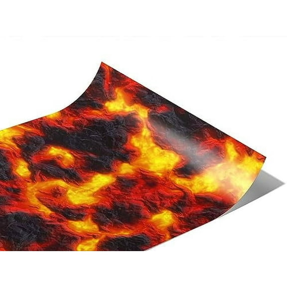 Rwraps Lava God Vulcan Matte Vinyl Film Wrap 59in x 11ft Vinyl Vehicle Car Film Sheet Roll