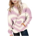thumbnail image 1 of Sudadera con capucha para niña, para el Día de San Valentín, con estampado de color, de manga larga, informal, deportiva, con capucha, de manga larga, con inserciones en los hombros, blusa de poliéste, 1 of 6