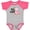 Heather and Hot Pink, variant on Inktastic New to the Flock Cute Baby Flamingo Boys or Girls Baby Bodysuit